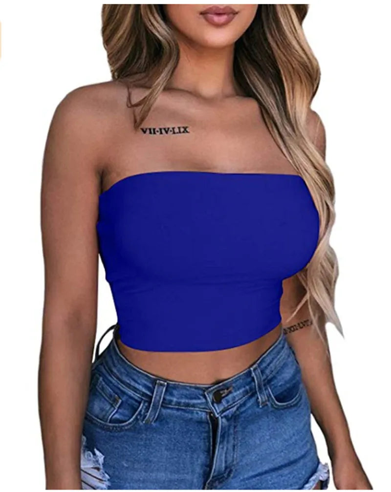 Tank top for women/strapless/shoulderless