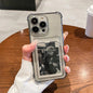 Transparent/black smartphone case for iPhone