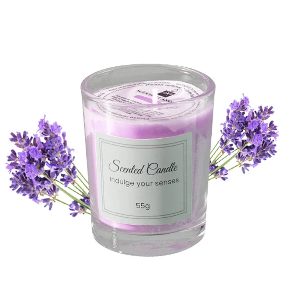 Colorful scented candles