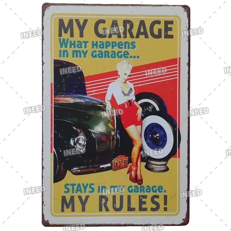 Aluminum poster