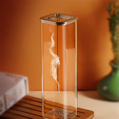 Modern Glass Incense Burner Flying Incense Holder Ash Catcher