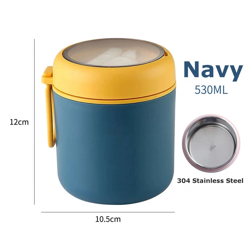 530ml/710ml Stainless Steel Lunch Box