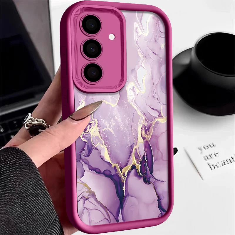 Elegant marble design phone cases for Samsung