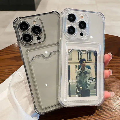 Transparent/black smartphone case for iPhone