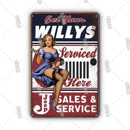 Aluminum poster
