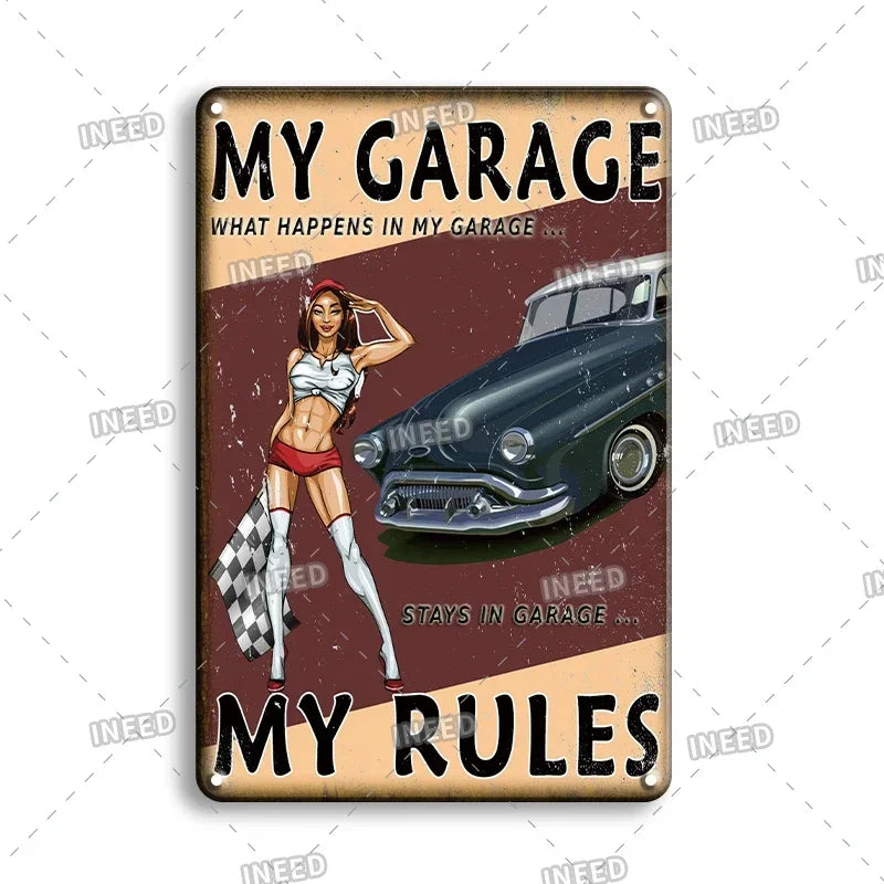 Aluminum poster