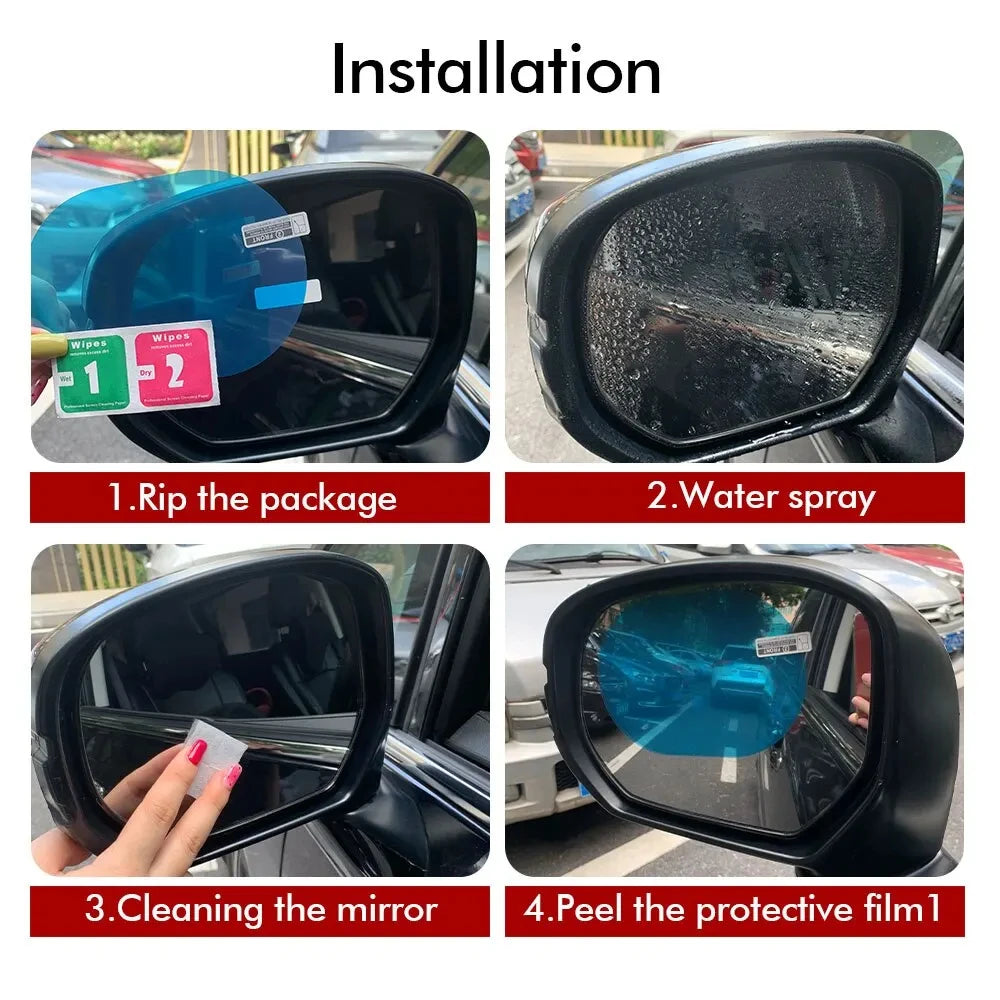 2x Car sticker for rear view mirror