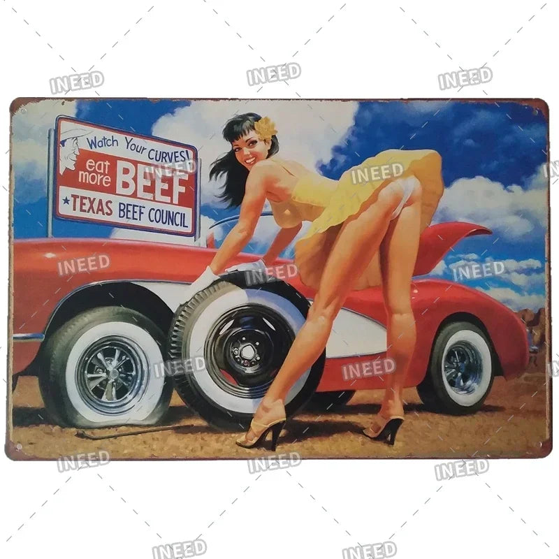 Aluminum poster