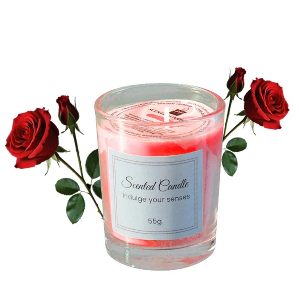 Colorful scented candles