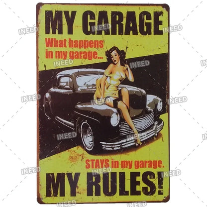 Aluminum poster