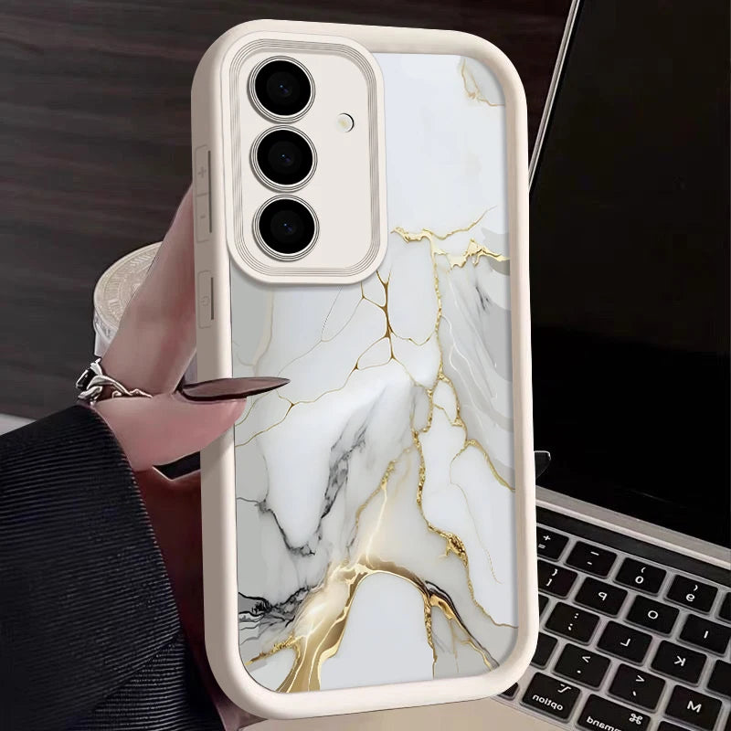 Elegant marble design phone cases for Samsung