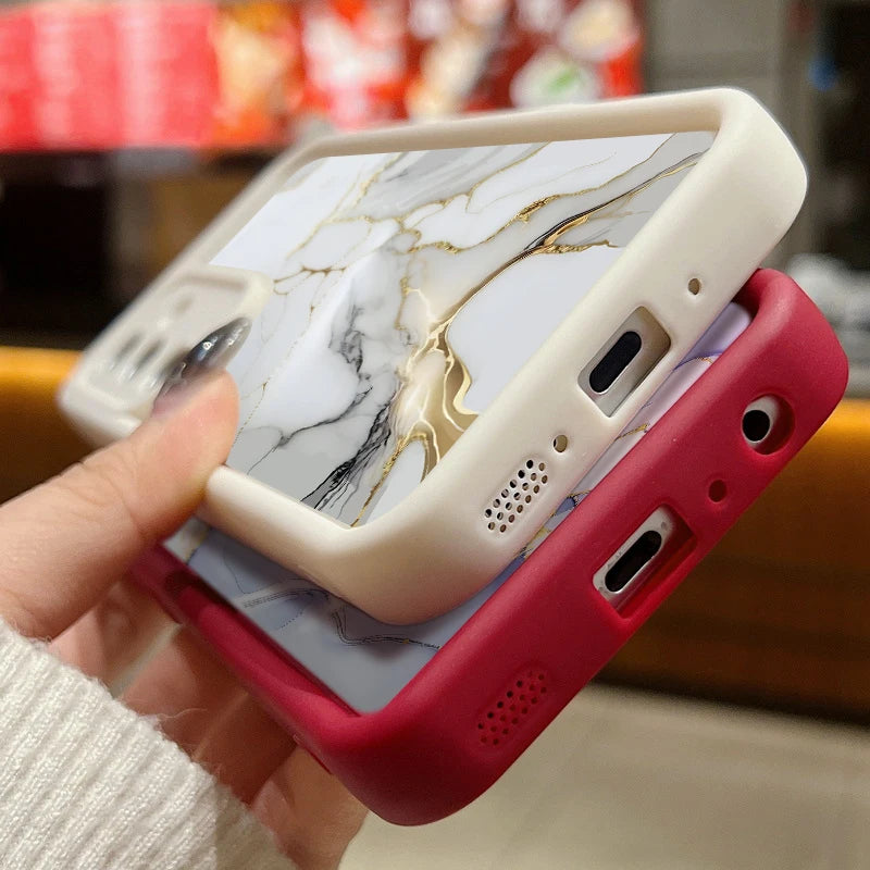 Elegant marble design phone cases for Samsung