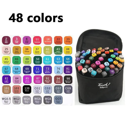 24-80 color double head marker set