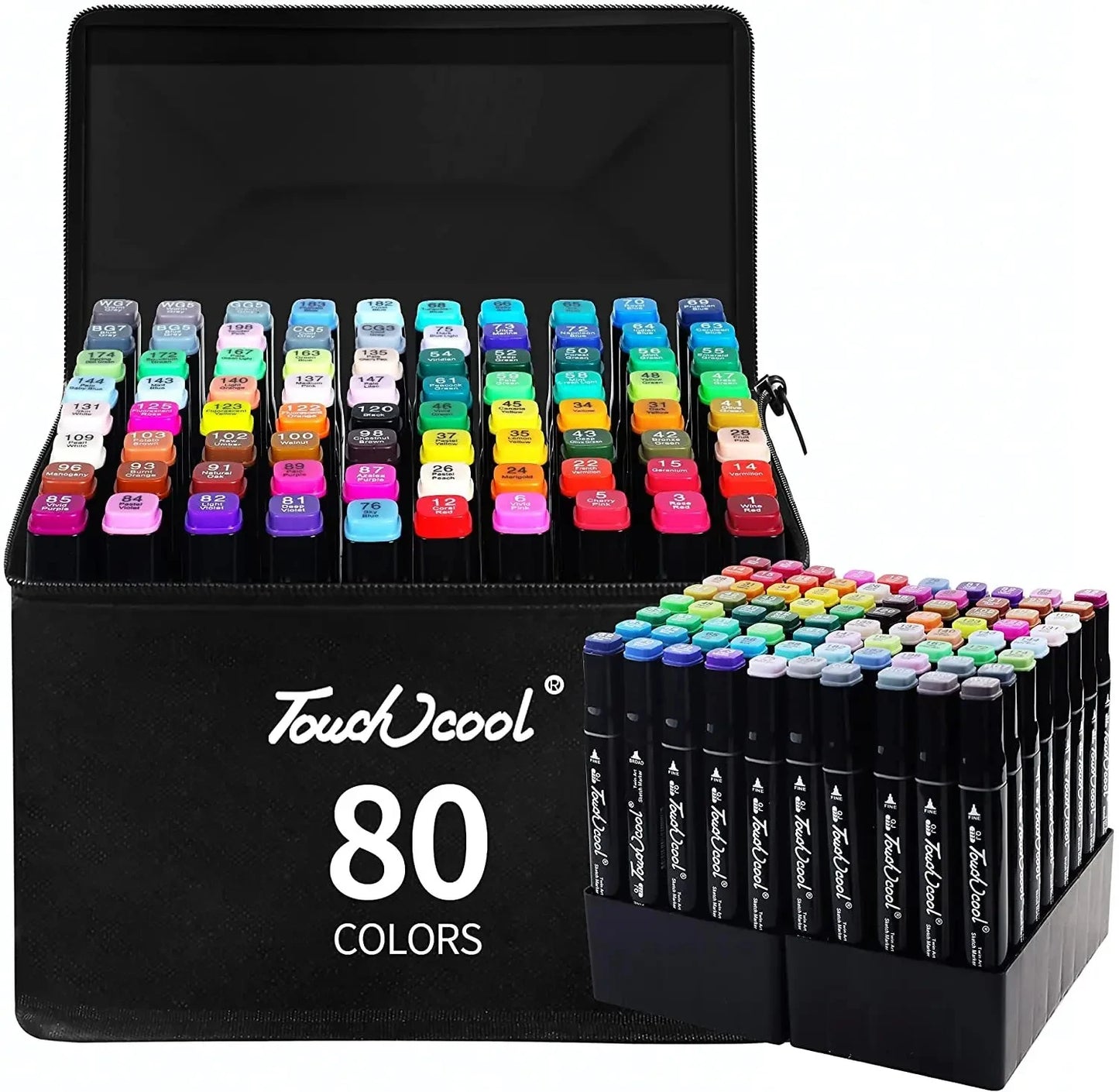 24-80 color double head marker set