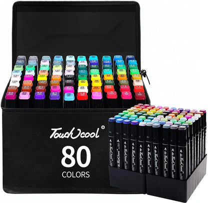 24-80 color double head marker set