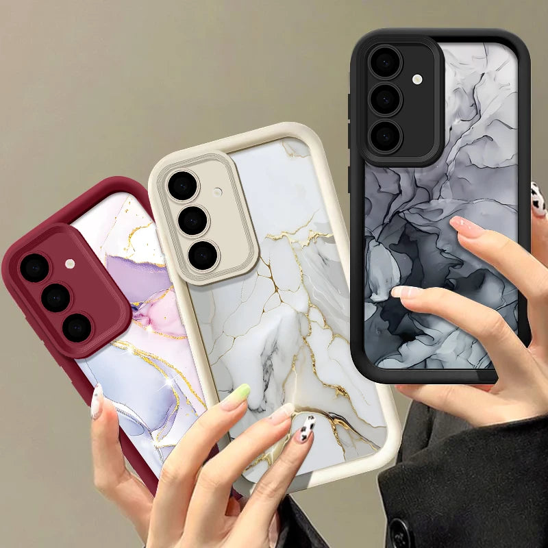 Elegant marble design phone cases for Samsung