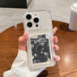 Transparent/black smartphone case for iPhone