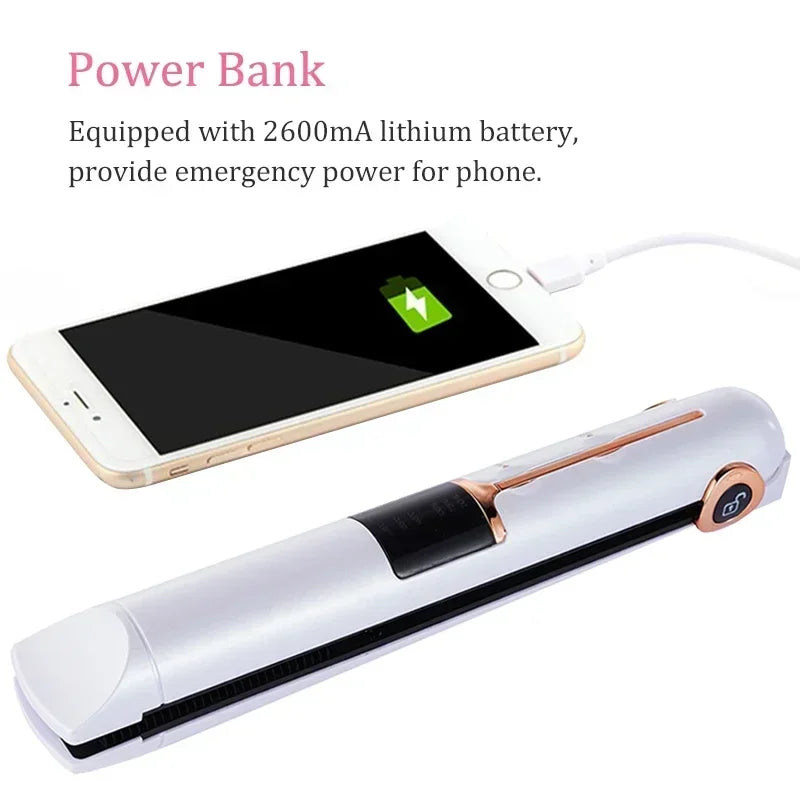 Portable Wireless Hair Straightener/ Rechargeable