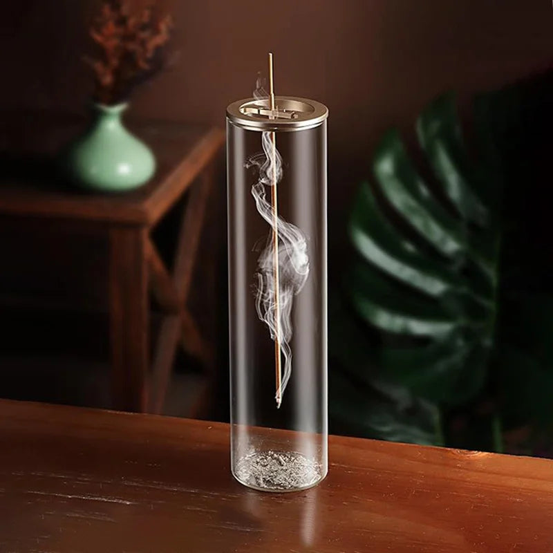 Modern Glass Incense Burner Flying Incense Holder Ash Catcher