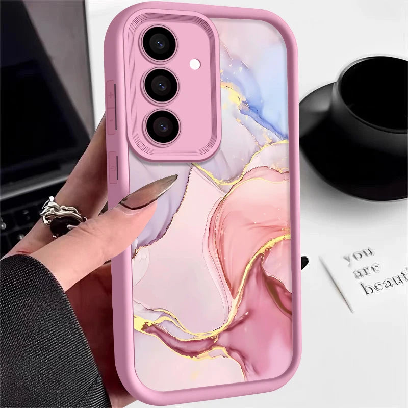 Elegant marble design phone cases for Samsung